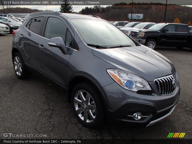 Satin Steel Gray Metallic / Titanium 2014 Buick Encore Leather AWD