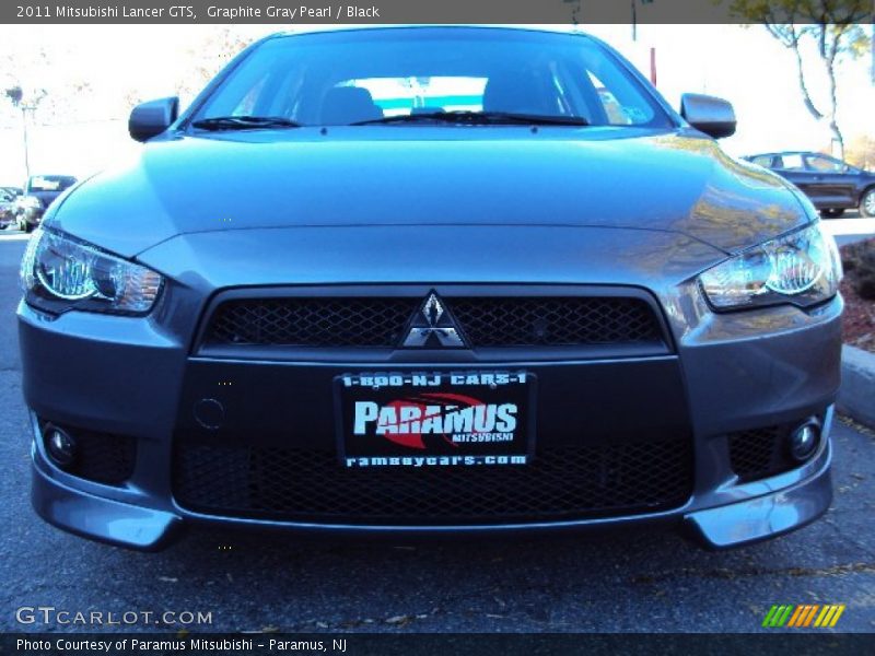 Graphite Gray Pearl / Black 2011 Mitsubishi Lancer GTS