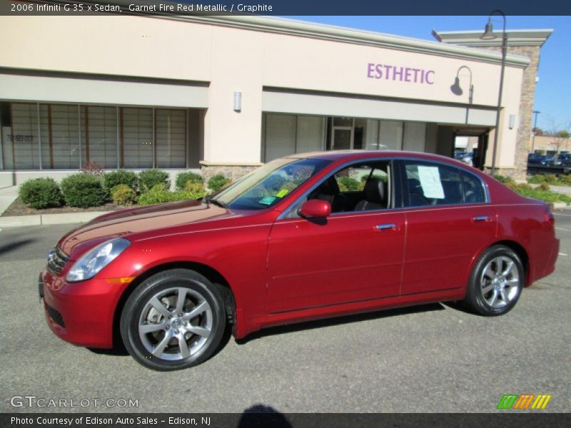 Garnet Fire Red Metallic / Graphite 2006 Infiniti G 35 x Sedan