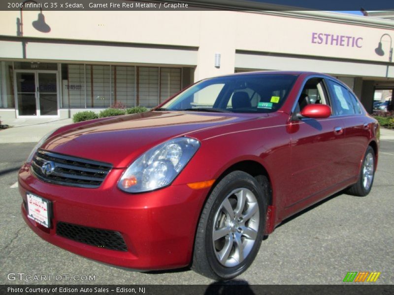 Garnet Fire Red Metallic / Graphite 2006 Infiniti G 35 x Sedan