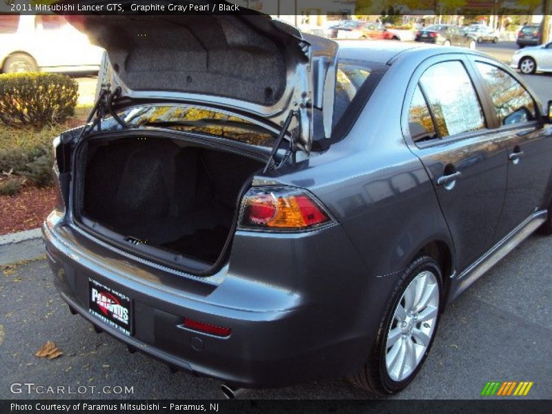 Graphite Gray Pearl / Black 2011 Mitsubishi Lancer GTS