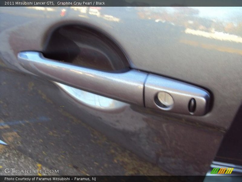 Graphite Gray Pearl / Black 2011 Mitsubishi Lancer GTS