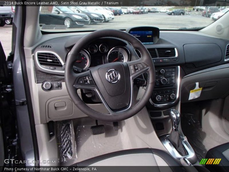 Satin Steel Gray Metallic / Titanium 2014 Buick Encore Leather AWD