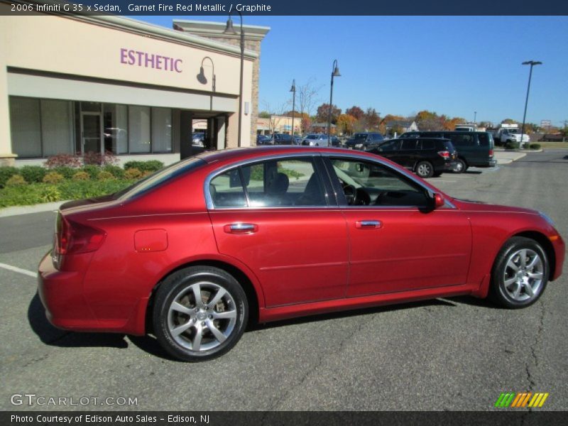 Garnet Fire Red Metallic / Graphite 2006 Infiniti G 35 x Sedan