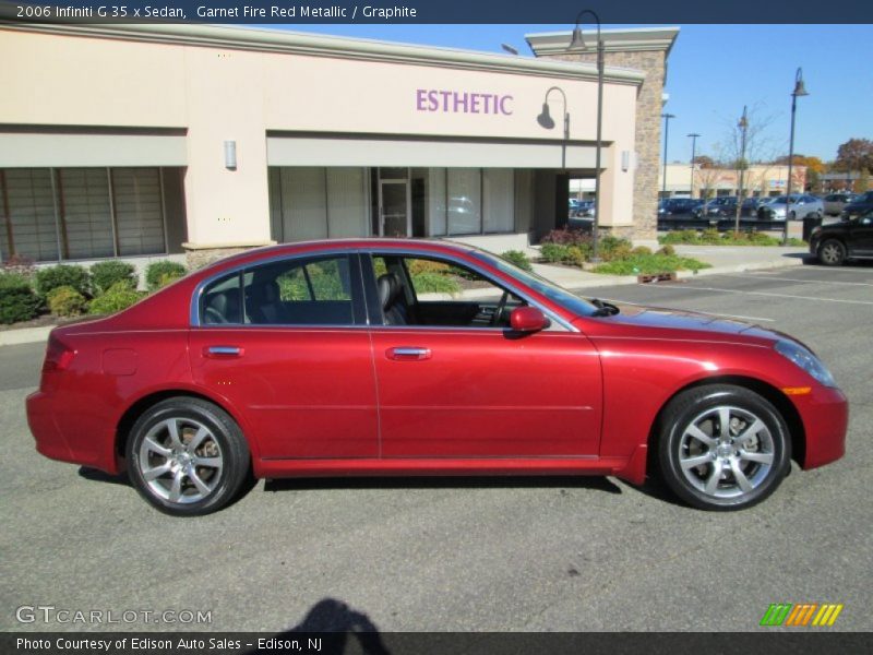Garnet Fire Red Metallic / Graphite 2006 Infiniti G 35 x Sedan