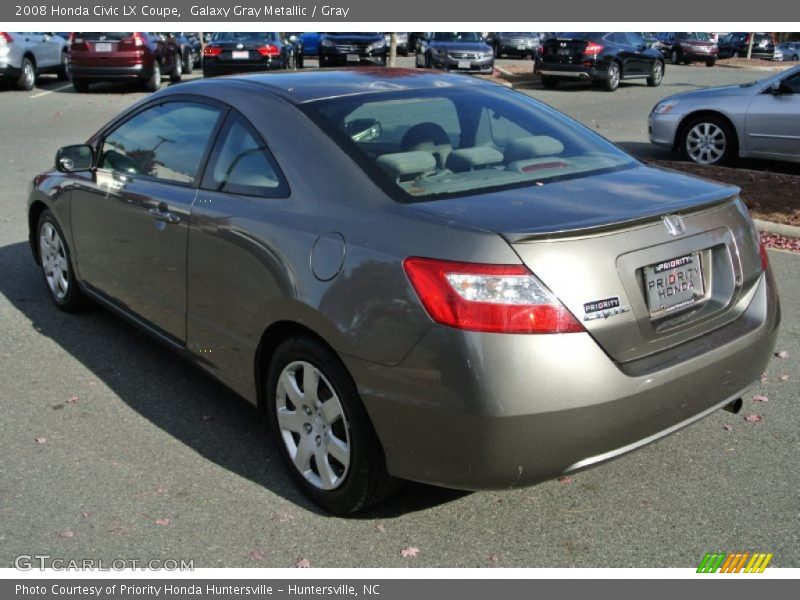 Galaxy Gray Metallic / Gray 2008 Honda Civic LX Coupe