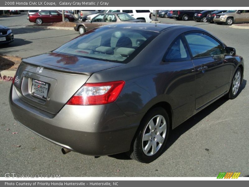 Galaxy Gray Metallic / Gray 2008 Honda Civic LX Coupe