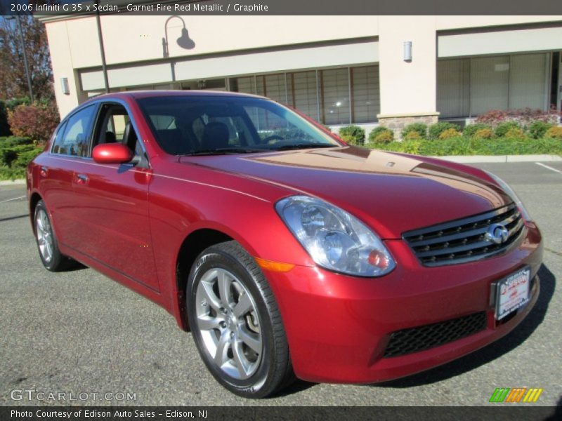 Garnet Fire Red Metallic / Graphite 2006 Infiniti G 35 x Sedan