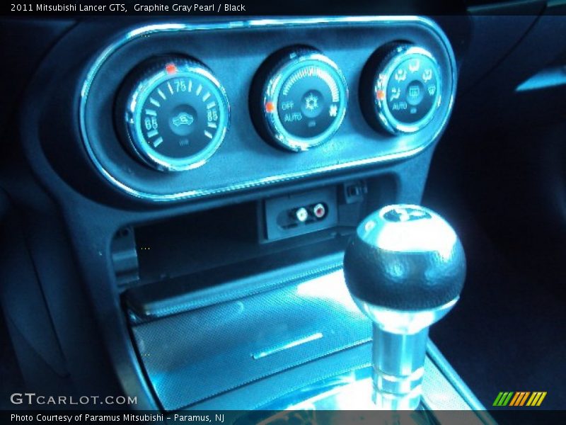 Graphite Gray Pearl / Black 2011 Mitsubishi Lancer GTS