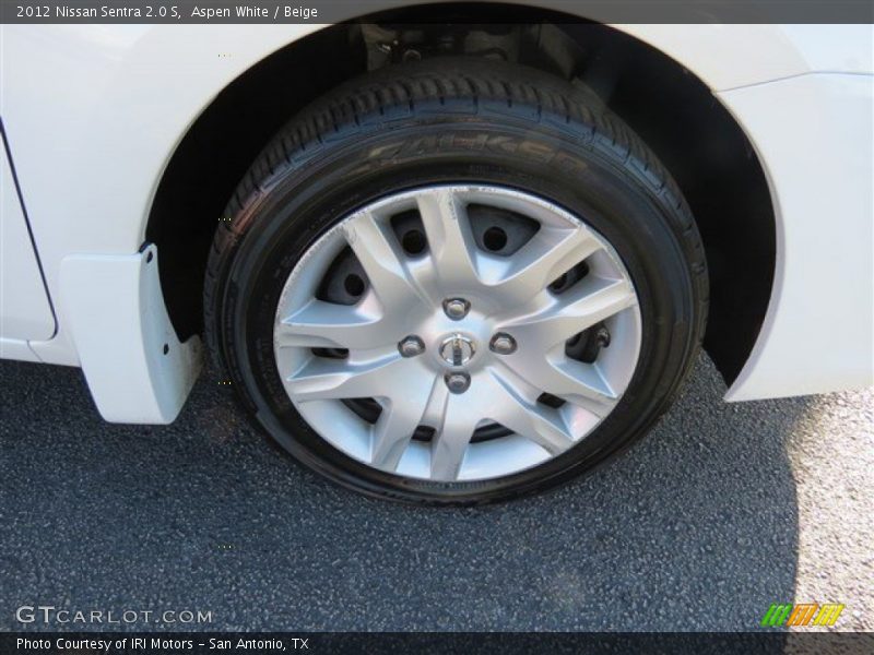 Aspen White / Beige 2012 Nissan Sentra 2.0 S