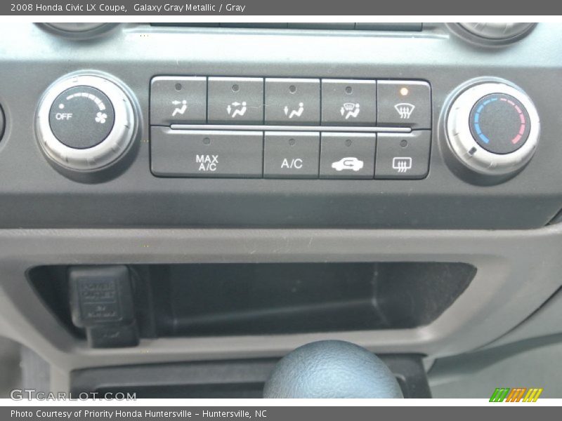 Galaxy Gray Metallic / Gray 2008 Honda Civic LX Coupe