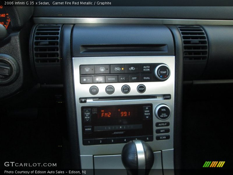 Garnet Fire Red Metallic / Graphite 2006 Infiniti G 35 x Sedan