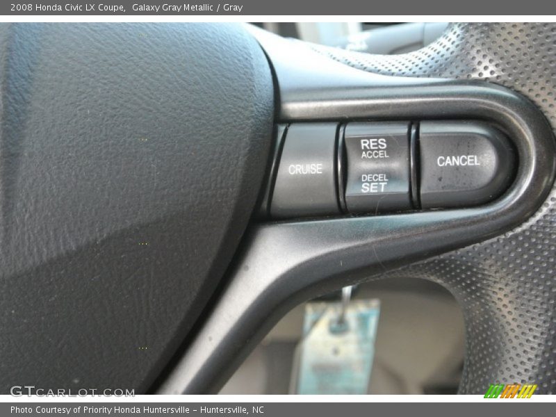 Galaxy Gray Metallic / Gray 2008 Honda Civic LX Coupe