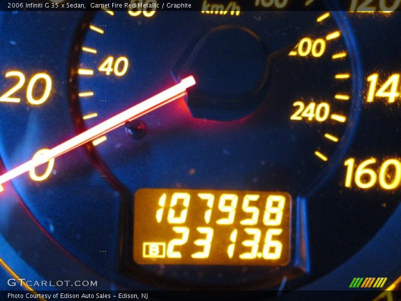 Garnet Fire Red Metallic / Graphite 2006 Infiniti G 35 x Sedan