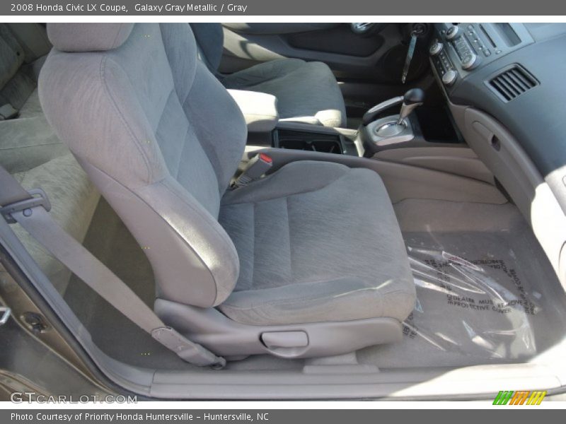 Galaxy Gray Metallic / Gray 2008 Honda Civic LX Coupe
