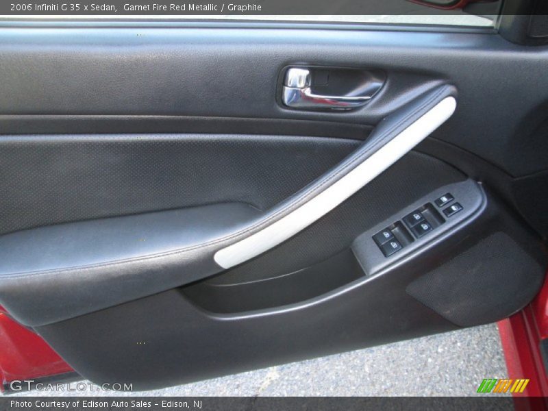 Garnet Fire Red Metallic / Graphite 2006 Infiniti G 35 x Sedan