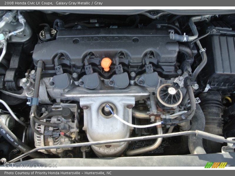 Galaxy Gray Metallic / Gray 2008 Honda Civic LX Coupe