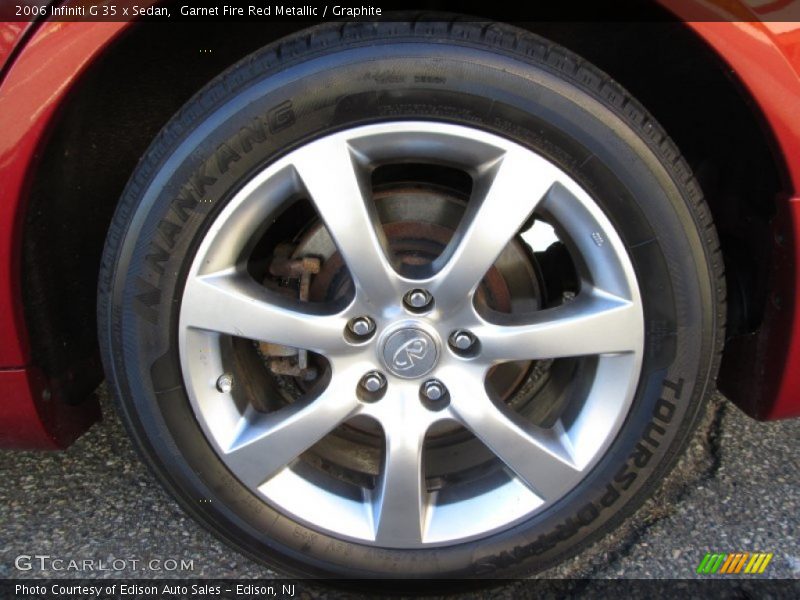 Garnet Fire Red Metallic / Graphite 2006 Infiniti G 35 x Sedan