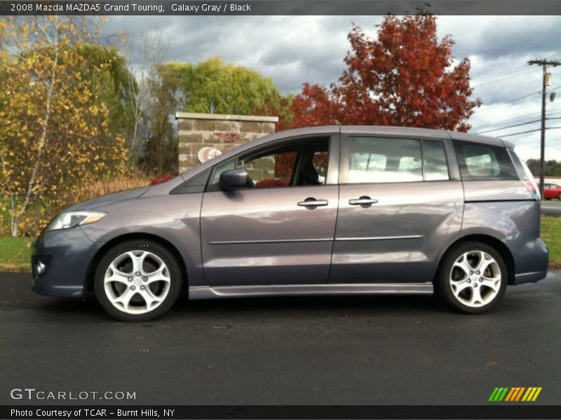 Galaxy Gray / Black 2008 Mazda MAZDA5 Grand Touring