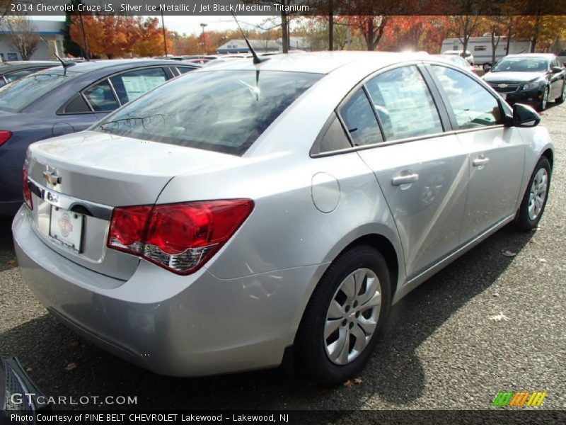 Silver Ice Metallic / Jet Black/Medium Titanium 2014 Chevrolet Cruze LS