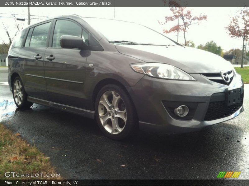 Galaxy Gray / Black 2008 Mazda MAZDA5 Grand Touring