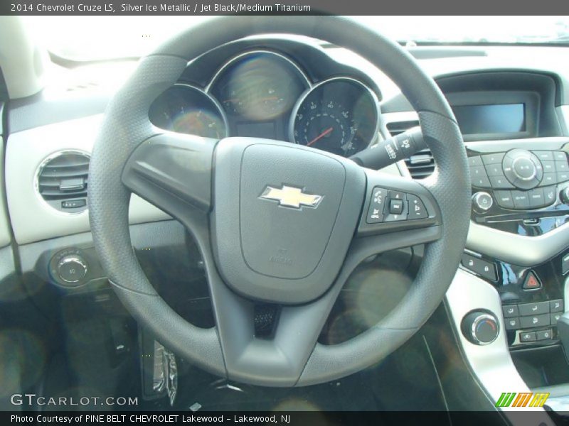 Silver Ice Metallic / Jet Black/Medium Titanium 2014 Chevrolet Cruze LS