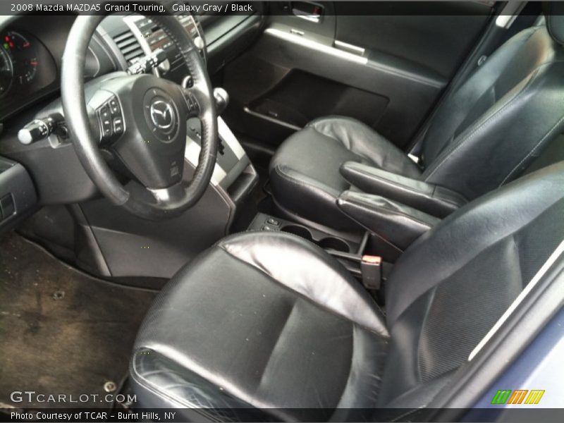 Galaxy Gray / Black 2008 Mazda MAZDA5 Grand Touring