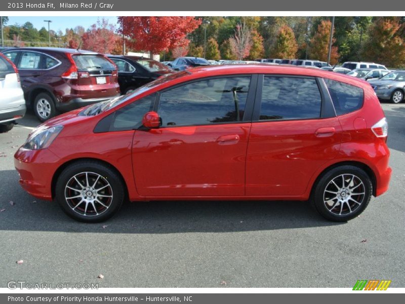 Milano Red / Gray 2013 Honda Fit