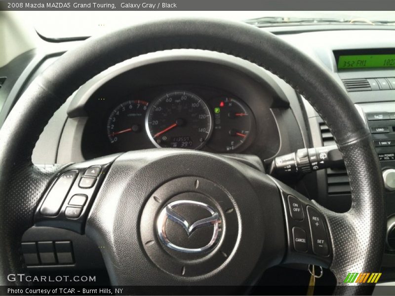 Galaxy Gray / Black 2008 Mazda MAZDA5 Grand Touring