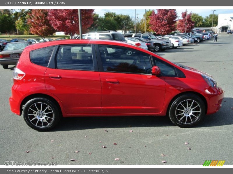 Milano Red / Gray 2013 Honda Fit