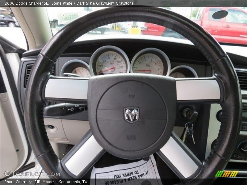 Stone White / Dark Slate Gray/Light Graystone 2006 Dodge Charger SE