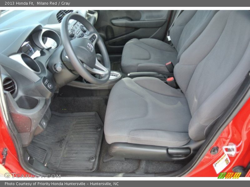 Milano Red / Gray 2013 Honda Fit