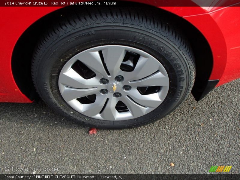 Red Hot / Jet Black/Medium Titanium 2014 Chevrolet Cruze LS
