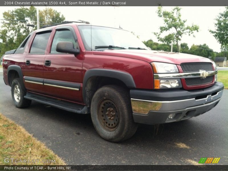 Sport Red Metallic / Dark Charcoal 2004 Chevrolet Avalanche 1500 4x4