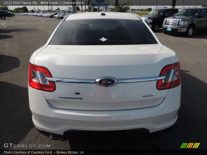 White Suede / Charcoal Black 2012 Ford Taurus SEL