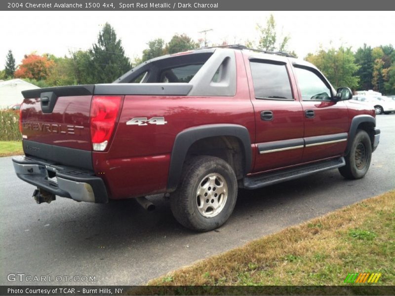 Sport Red Metallic / Dark Charcoal 2004 Chevrolet Avalanche 1500 4x4
