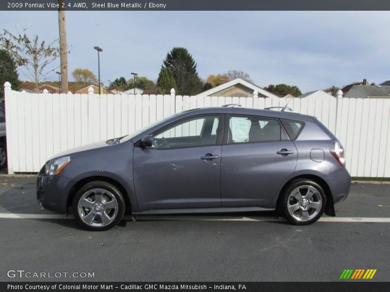 Steel Blue Metallic / Ebony 2009 Pontiac Vibe 2.4 AWD