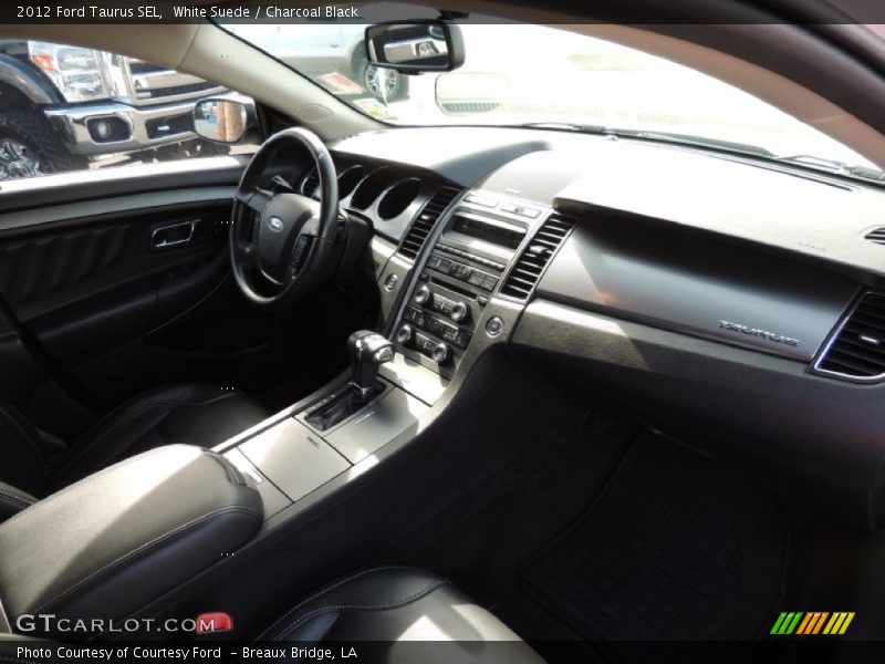White Suede / Charcoal Black 2012 Ford Taurus SEL