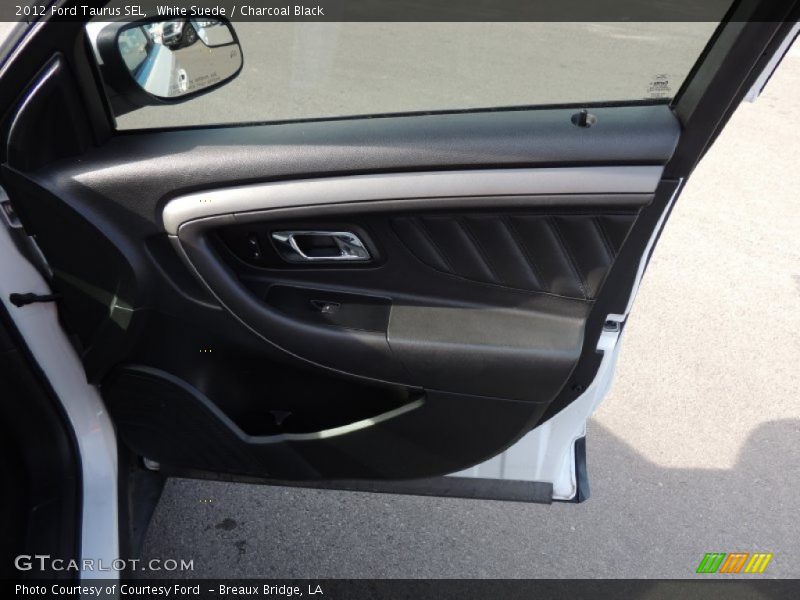 White Suede / Charcoal Black 2012 Ford Taurus SEL