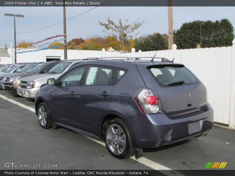 Steel Blue Metallic / Ebony 2009 Pontiac Vibe 2.4 AWD
