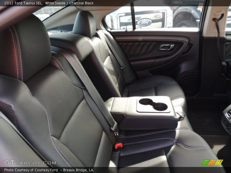 White Suede / Charcoal Black 2012 Ford Taurus SEL