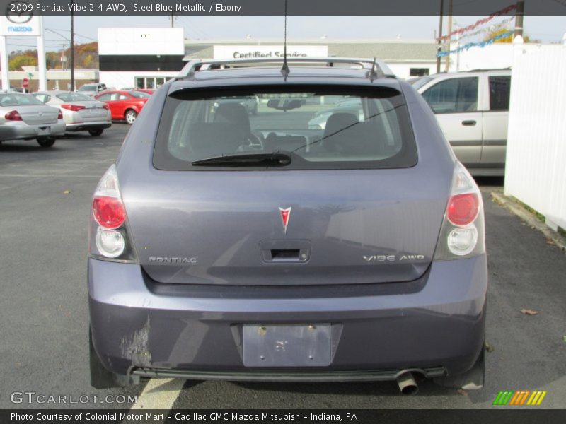 Steel Blue Metallic / Ebony 2009 Pontiac Vibe 2.4 AWD