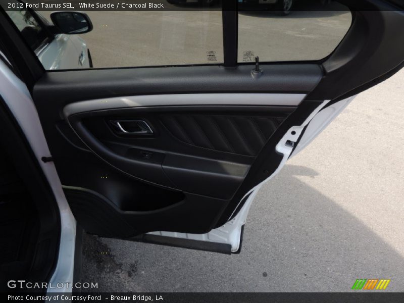 White Suede / Charcoal Black 2012 Ford Taurus SEL