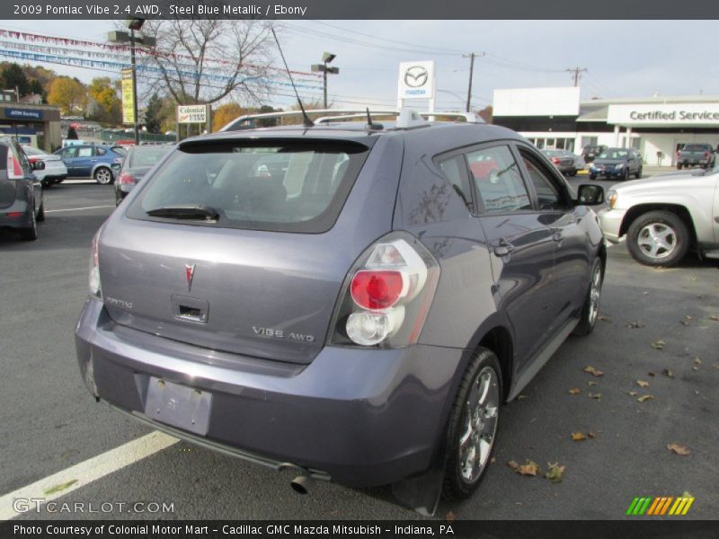 Steel Blue Metallic / Ebony 2009 Pontiac Vibe 2.4 AWD