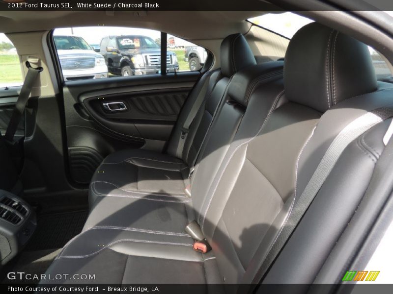 White Suede / Charcoal Black 2012 Ford Taurus SEL