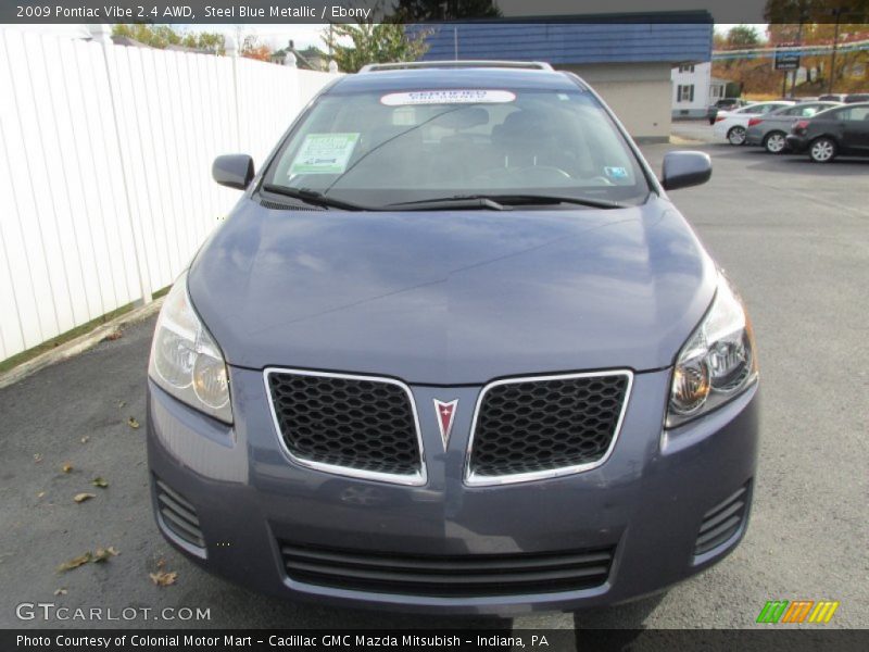 Steel Blue Metallic / Ebony 2009 Pontiac Vibe 2.4 AWD