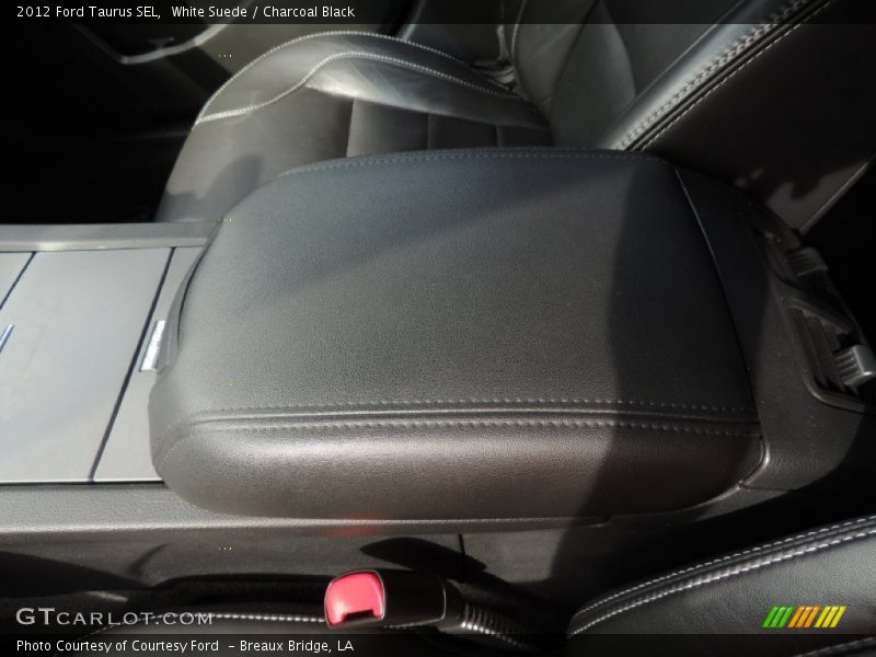 White Suede / Charcoal Black 2012 Ford Taurus SEL