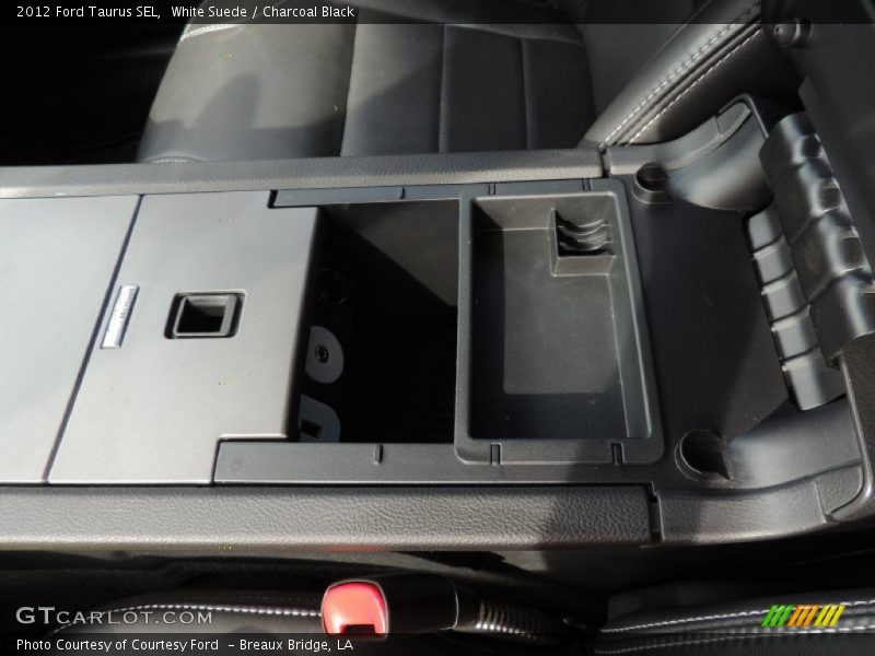White Suede / Charcoal Black 2012 Ford Taurus SEL