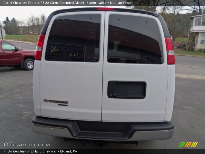 Summit White / Medium Pewter 2014 Chevrolet Express 3500 Cargo Extended Diesel