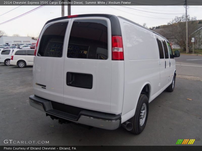 Summit White / Medium Pewter 2014 Chevrolet Express 3500 Cargo Extended Diesel
